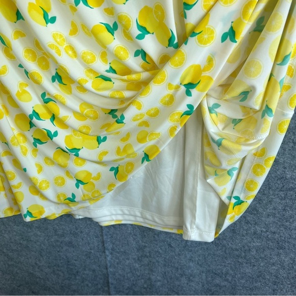 PAPPAGALLO Gwen Live Gives You Lemons Sleeveless Mini Swing Dress Size Large - Picture 10 of 12